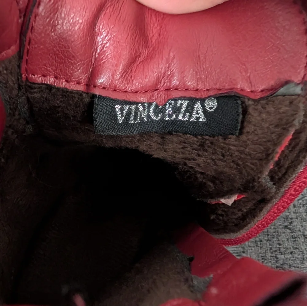 Red Patent Combat Boots